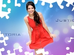 dress, victoria justice, red hot