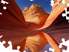 canyon, reflection
