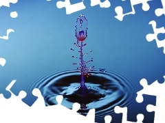 drop, collision, reflection, water