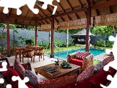 Garden, Pool, rest, veranda