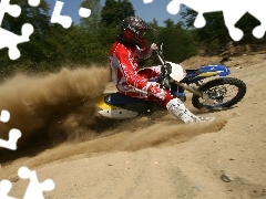 Field, Husaberg FE570, ride