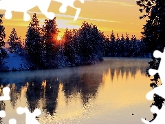 Great Sunsets, winter, River