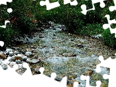 trees, Stones, River, viewes