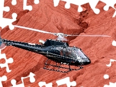 Eurocopter AS-350 Ecureuil, rocks