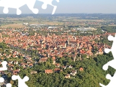 Rothenburg, panorama, town