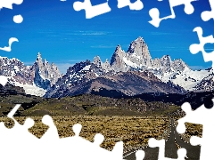 Way, Patagonia, Fitz Roy, plain, mountains
