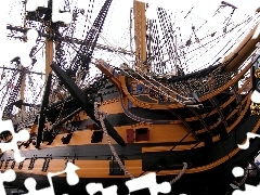 HMS Victory, antique, sailing vessel