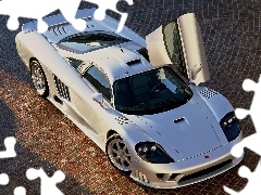 aerial, silver, Saleen S7