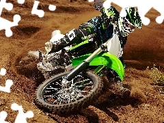 race, Kawasaki KX450F, Sand