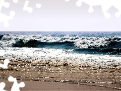 sea, Beaches, Sand, Waves