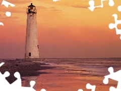 Sand, Lighthouse, sea