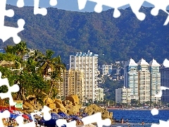 Sea, Acapulco, by, The banks, Hotels