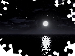 moon, full, sea, ##