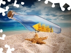 Ship, Beaches, Bottle