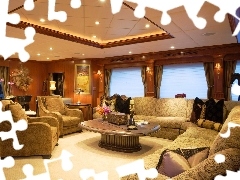 interior, an, ship, cabin