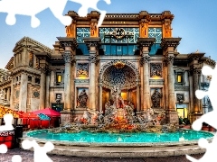 Las Vegas, fountain, Shopping Center