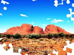Australia, rocks, Skrub, Red