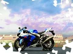 Suzuki GSX R 1000, square, Sky