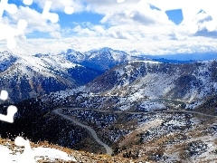 Sky, Mountains, Way