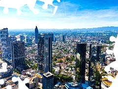 skyscrapers, panorama, town