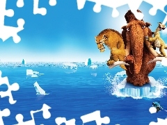 Ice Age, story, sloth, tiger, mammoth, Ice Age