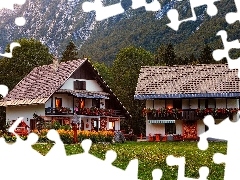 Slovenia, Mountains, Houses