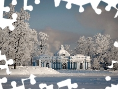 Park, winter, palace, summer, Tsarskoye Selo