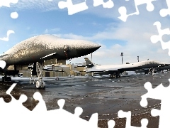 F-16, airport, Snowy