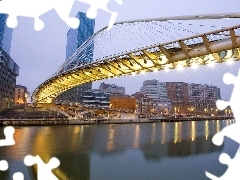 Spain, bridge, Bilbao