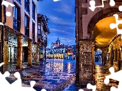 Town, Dusk, Spain, structures