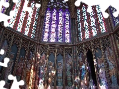 Church, stained glass, ##