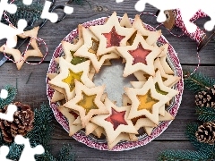 Stars, plate, Cookies
