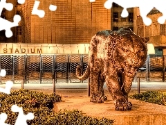 Statue monument, tiger
