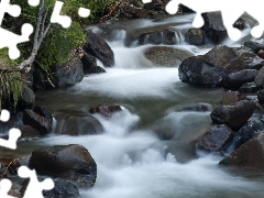 Stones, tear, River