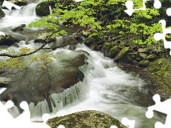 Stones, mountainous, stream