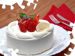 cake, strawberry