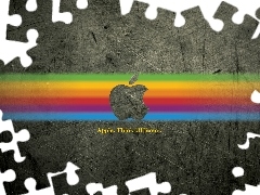 streak, text, logo, Rainbow, Apple