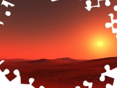 Desert, Sand, sun, Sky