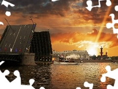 Saint, west, sun, St. Petersburg