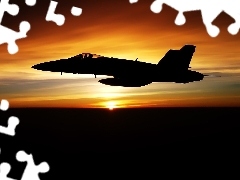 Military truck, west, sun, Jet