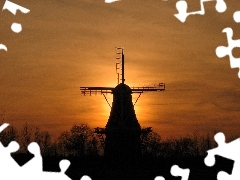 sun, Windmill, west