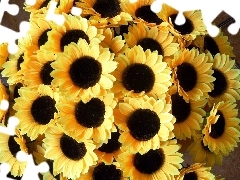 bouquet, sunflowers