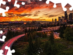 Town, Street, Washington State, Way, Great Sunsets, Seattle, The United States