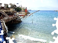 tavern, Crete, seaside