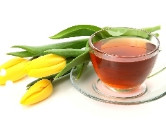 tea, Yellow, Tulips