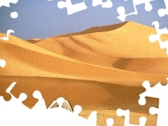 Desert, hermit, Tent, Sand