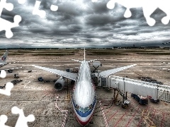 Terminal, plane, airport