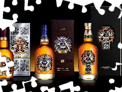 Whisky, Three, Bottles, Chivas Regal