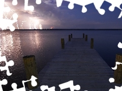 thunderbolt, lake, Platform