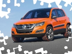 Orange, Volkswagen Tiguan